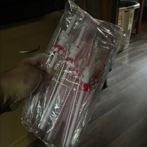 Hello Kitty straws